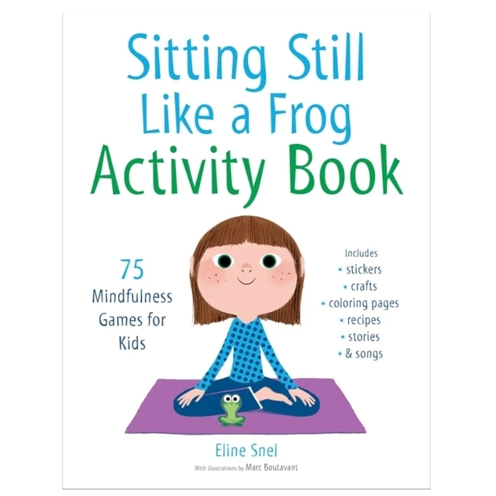 🔺️Sitting Still Like a Frog Paperback Book w/CD
